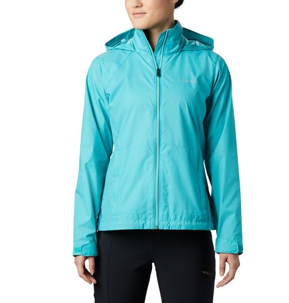 Columbia Switchback III Rain Jacket Blue For Women's NZ78163 New Zealand